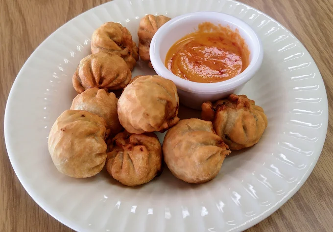 Delicious fried chicken momos in Calgary, AB